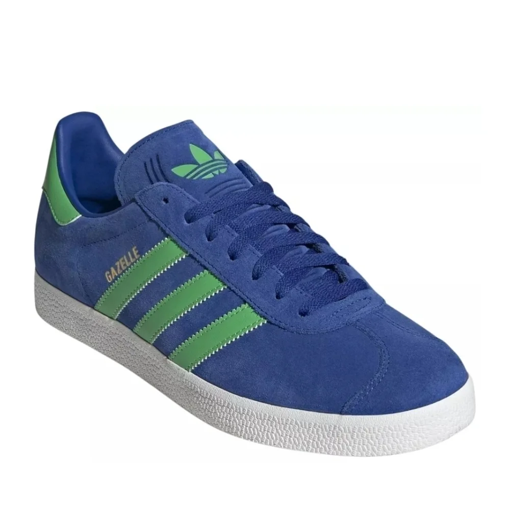 New! Adidas Originals Gazelle Shoes in Royal Blue Green